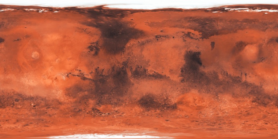 Mars — surface map
