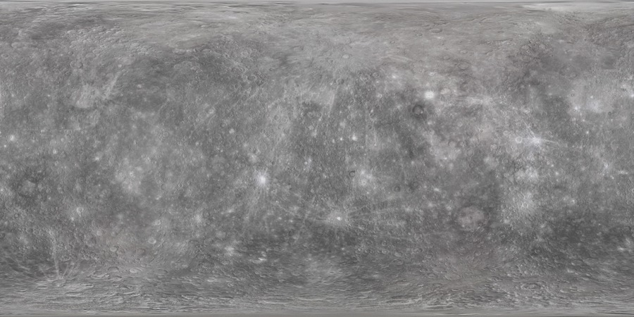 Mercury — surface map